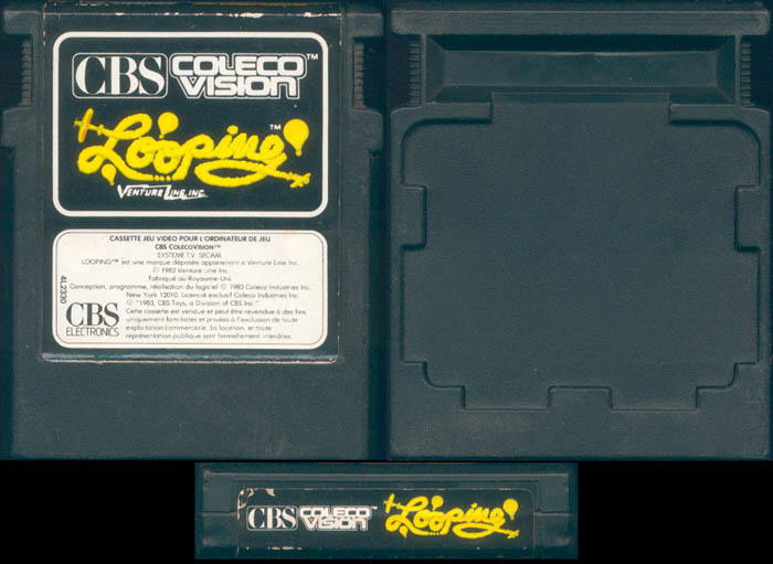 RARE JEU CBS COLECOVISION  LOOPING  1982 NEUF SOUS BLISTER