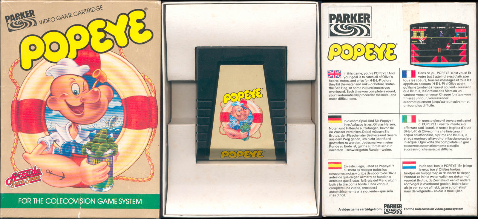 Cartouche De Jeu ColecoVision Slither - Bon état Pour Collectionneurs