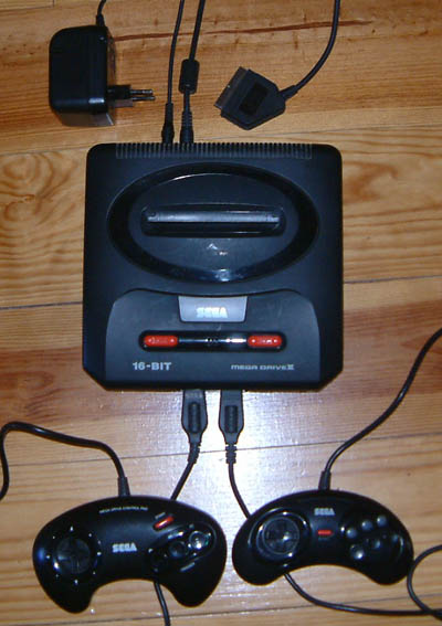 Alimentatore Per SEGA Megadrive 2 (Europa) - Adattatore AC/DC Nero, Compatibile PAL, Nuovo