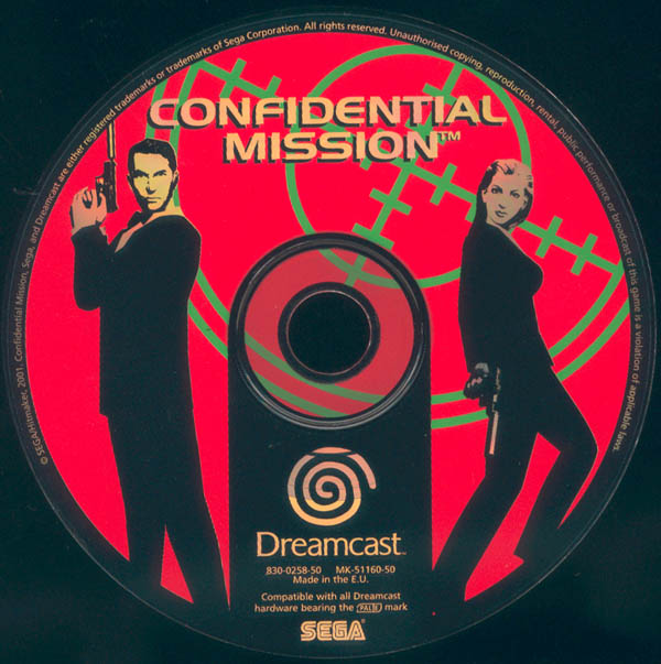 Jeu Confidential Mission - Sega Dreamcast - PAL EUR - Bon état